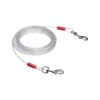 White 25 Foot Tie-Out Cable for Medium to Large Size Dogs up to 90 Pounds