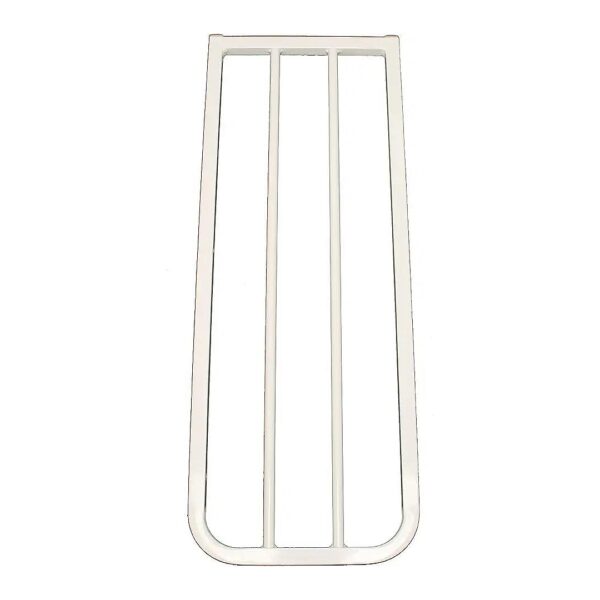 White 5 Inch Metal Extension for Stairway Safety Gates and Auto Lock Gates