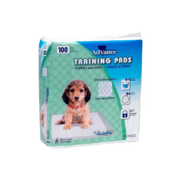 White Absorbent Dog Pee Pads for Training with Odor Control and Turbo Dry Technology