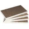 White Corrugated Cardboard Cat Scratchers 4-Pack for Medium Breeds