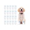 White Disposable Dog Paw Covers for Outdoor Indoor Walking 20 Pcs Medium Size