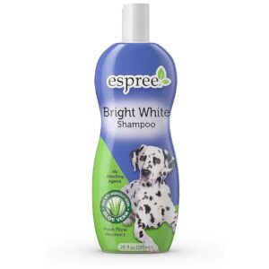 White Dog Shampoo for Light Colored Coats with Natural Aloe Vera, 20 oz