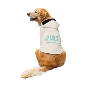 White Medium Dog Autumn Winter Printed Hoodie Jacket for Chubby Pugs and Beagles