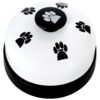 White Metal Pet Training Call Bell with Clear Ringtone for Dogs and Cats