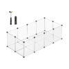 White Pet Playpen for Hamsters and Small Animals, Indoor Enclosure with Floor