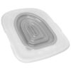 White Tray and Gray Inner Support Cat Toilet Training Kit with Removable Design