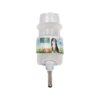 White Water Bottle for Extra Large Dogs with No Drip Valve, 44 FL Oz