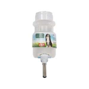 White Water Bottle for Extra Large Dogs with No Drip Valve, 44 FL Oz