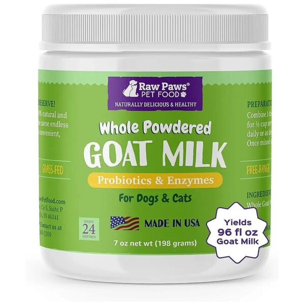 Whole Goat Milk Dry Food Topper for Added Nutrition and Flavor for Cats and Dogs