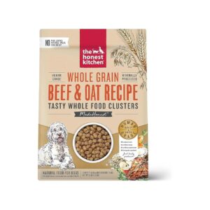 Whole Grain Beef and Oat Dry Dog Food for Adult Breeds and Sizes