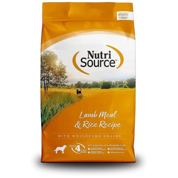 Whole Grain Lamb Rice Adult Dog Food Omega 6 3