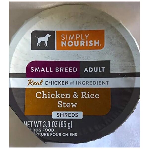 Wholesome Chicken Rice Stew Cups 3 Ounce for Small Breed Adult Dogs