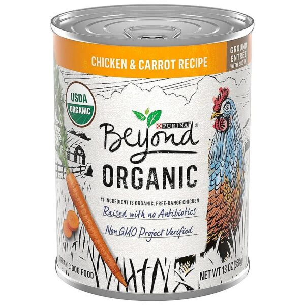 Wholesome Dog Food with Organic Chicken, Carrots, and Vitamins and Minerals