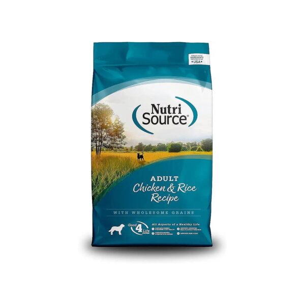 Wholesome Grains and Omega 3 Rich Adult Dog Food for Healthy Skin