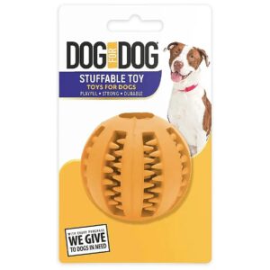 Wholesome Orange Dog Toy Ball for Nourishing Treats and Play