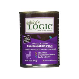 Wholesome Rabbit Canned Dog Food with Natural Eggshell Calcium and Animal Plasma