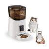 WiFi Pet Feeder with Camera, Voice Recorder, and Automatic Feeding for Multiple Pets