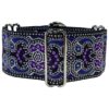 Wide Martingale Collar for Greyhound Whippet Saluki Dogs with Metal Buckle