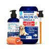 Wild Alaskan Salmon Oil for Dogs Skin and Coat Health Supplements Omega 3 Fatty Acids