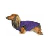 Windproof Fleece Dog Jacket with Adjustable Hem and Large Leash Portal for Small Dogs