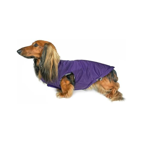 Windproof Fleece Dog Jacket with Adjustable Hem and Large Leash Portal for Small Dogs