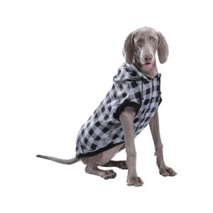 Winter Clothes for Small Medium Large Dogs - Gray Plaid Dog Sweaters