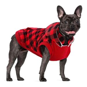 Winter Coats for Small Medium Dogs with Detachable Hat and Reflective Piping on Hood