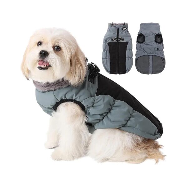 Winter Cozy Reflective Dog Jacket Vest for Small Medium Large Dogs