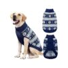 Winter Dog Clothing for Small Medium Large Dogs in Navy Blue L Size