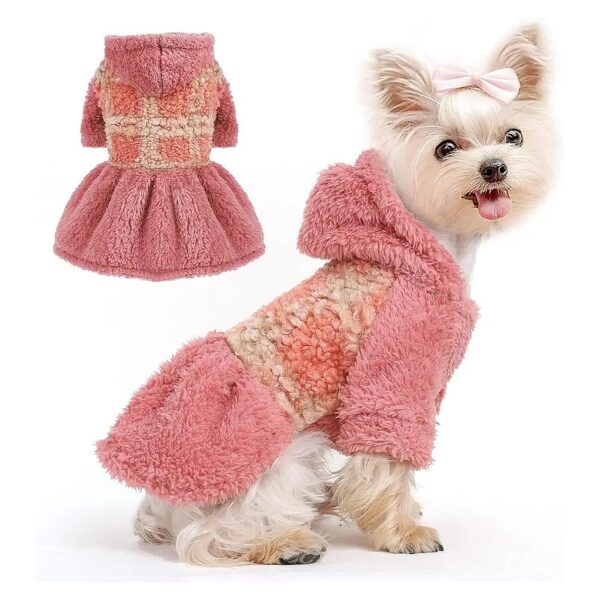 Winter Dog Sweaters for Small Dogs Girl Cute Pet Dress