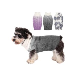 Winter Dog Sweaters for Small to Large Dogs with Soft Thickening and Turtleneck