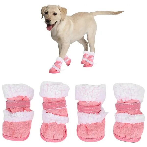 Winter Snow Boots for Dogs Cats Puppy Kitten Soft Warm Breathable Cotton Materials