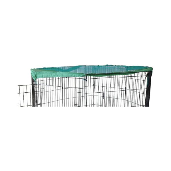 Wire X Pet Pen Top Cover for Dogs, Large 60" Diameter, Easy Attach Clips