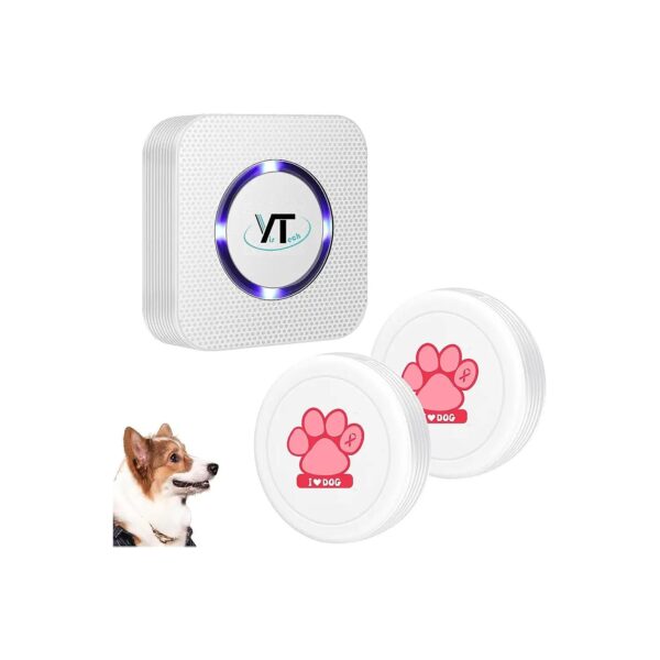 Wireless Dog Door Bell with Waterproof Touch Button for Potty Training Big or Small Dogs