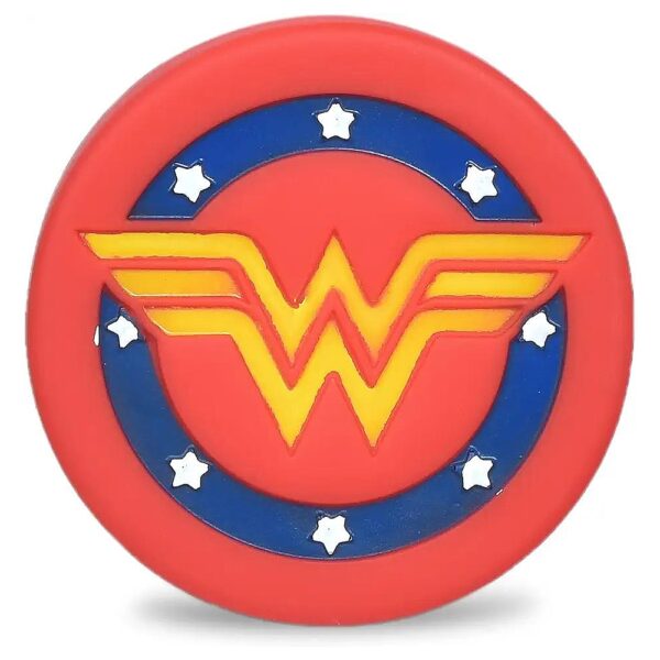 Wonder Woman Star Logo Vinyl Squeaky Dog Toy for Small to Medium-Sized Dogs