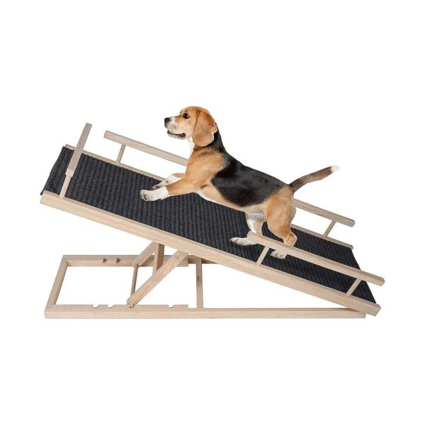 Wooden Pet Ramp for Large Dogs 90 kg Load Capacity Wooden Ramp