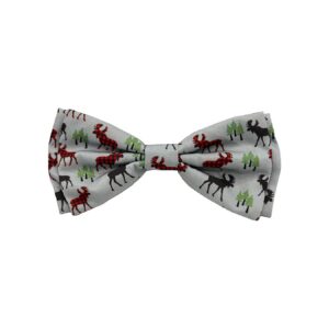 Woodsy Moose Bow Tie for Small Dogs and Cats - Comfortable and Durable