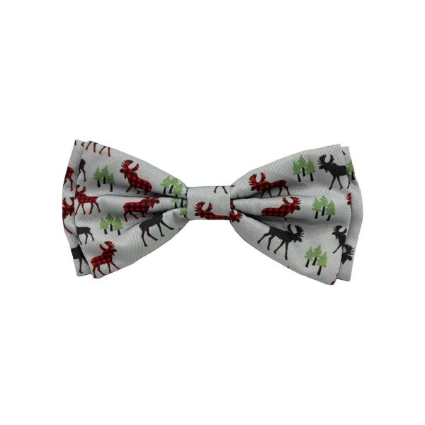 Woodsy Moose Bow Tie for Small Dogs and Cats - Comfortable and Durable