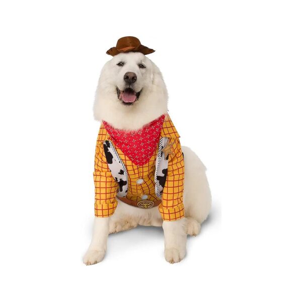 Woody Cartoon Dog Costume XXL with Hat and Kerchief Disney Pet