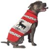 Wool Hand-Knit Red Dog Shawl XX-Large for Large Breeds