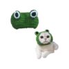 Wool Yarn Cartoon Frog Dog Cat Costume Hat for Halloween Christmas