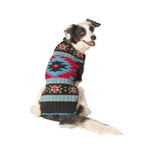 Woolen Dog Sweater with Natural Insulation for Large Dogs in Black