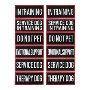 Work and Training Patches for Dog Harness and Vest Emotional Support