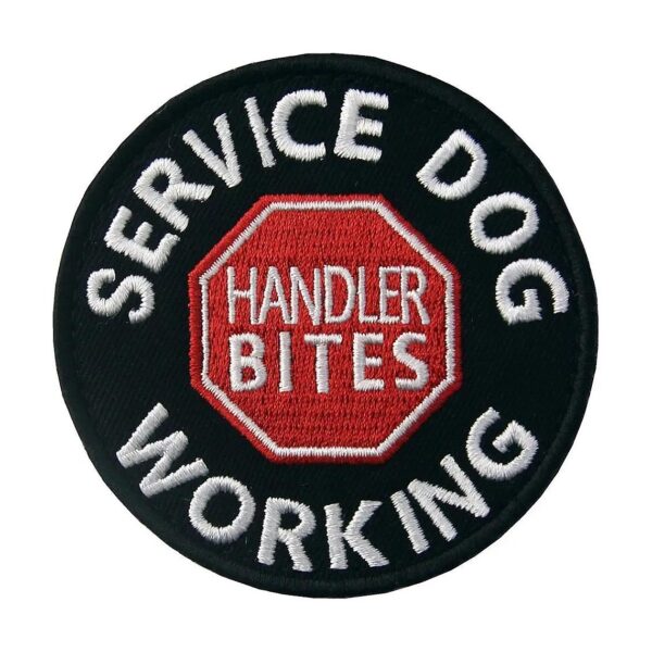 Working Dog Gear Embroidered Embellishment Hook and Loop Fastener Patch