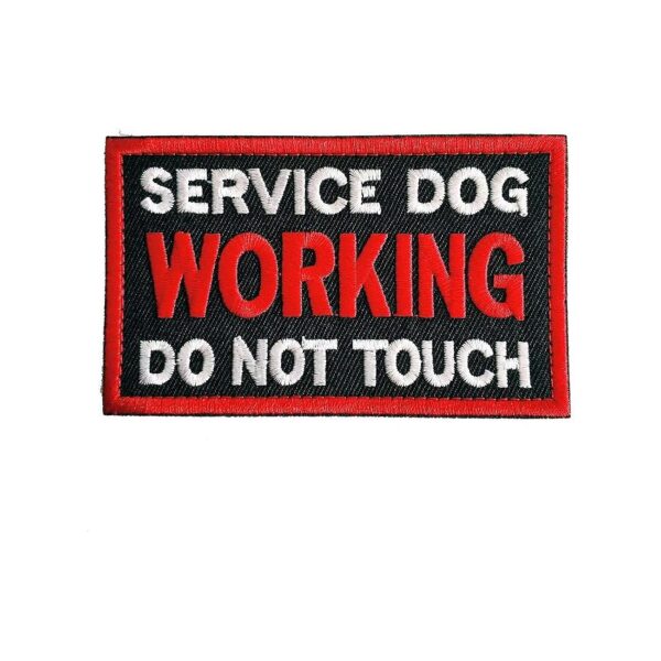 Working Embroidered Patch for Tactical Dog Vests and Gear