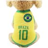 World Cup Inspired Soccer Jersey for Cats and Small Dogs with Breathable Mesh Fabric