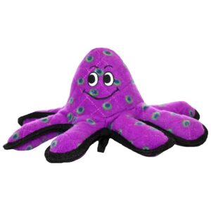 World's Tuffest Ocean Creature Soft Dog Toy - Multi-Layered Octopus with Squeakers