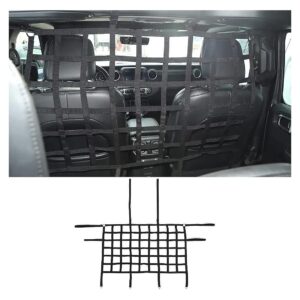 Wrangler JK JL Gladiator Truck Rear Seat Isolation Net Barrier for Safe Drive