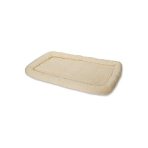 X-Large Cream Colored Fleece Pet Bed with Cotton Fill