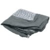 X-Large Jumbo Stone Gray Dog Bed Cover with Washable Faux Fur and Suede Fabric for Pets